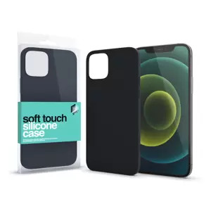 Apple iPhone 13 Pro készülékhez Soft Touch Silicone Case fekete 