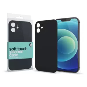 Apple iPhone 13 Pro készülékhez Soft Touch Silicone Case Slim fekete 