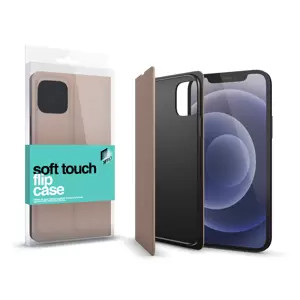 Apple iPhone 13 Mini készülékhez Soft Touch Flip Case rosegold 